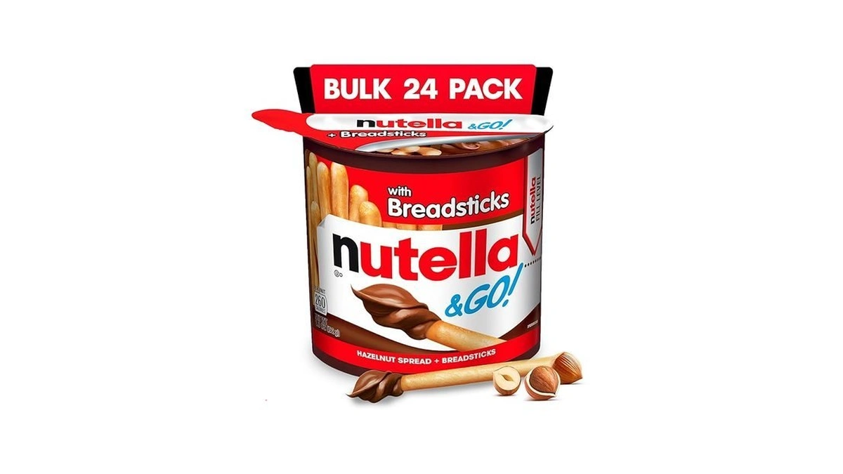 Nutella & Go! Chocolate Hazelnut Spread With Cocoa + Breadsticks,