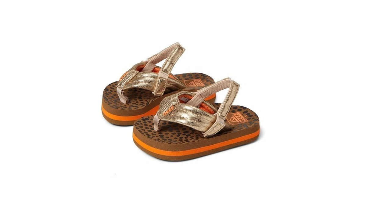 Reef Kids Girls Sandals, Little Ahi, Wild, 7