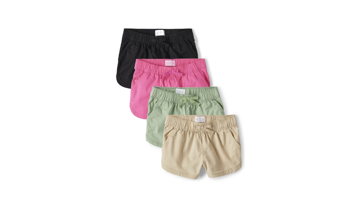 The Children's Place,pull On Shorts,solid 4 Pack,12
