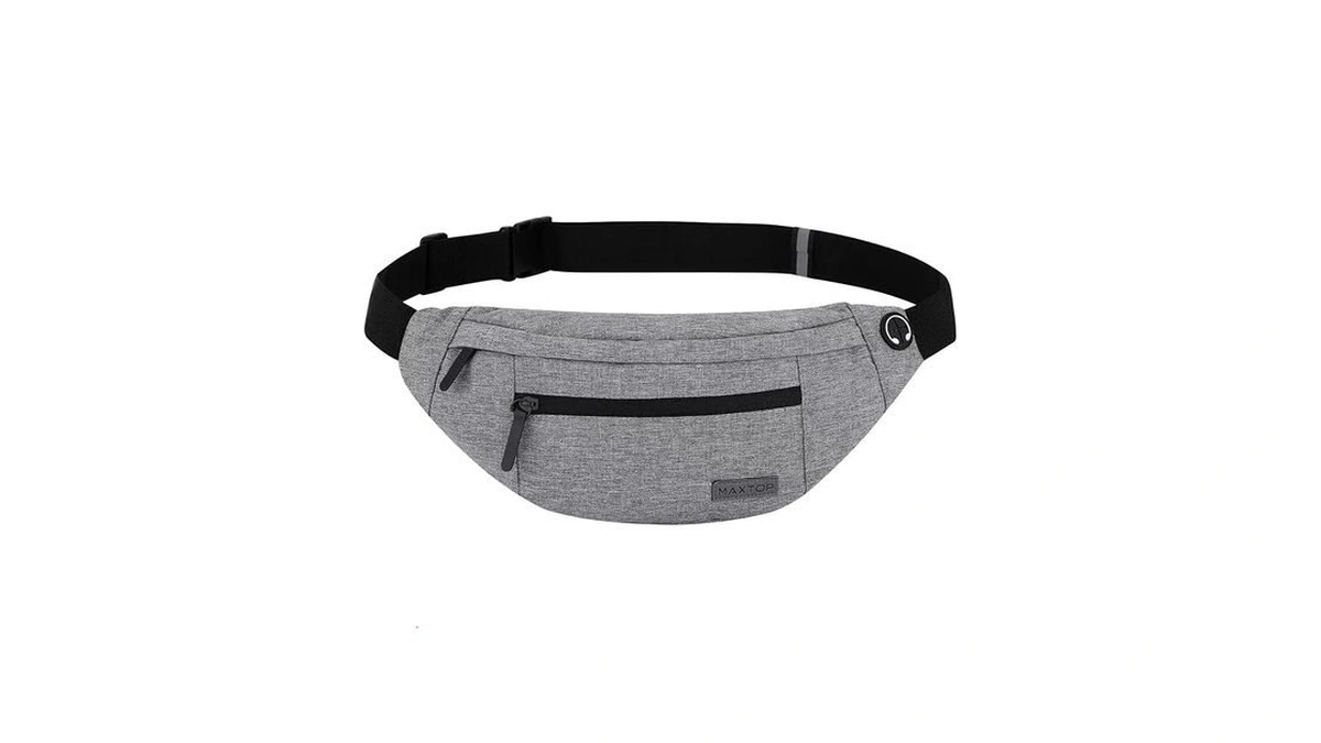 Maxtop Large Crossbody Fanny Pack Belt Bag With 4-zipper Pockets