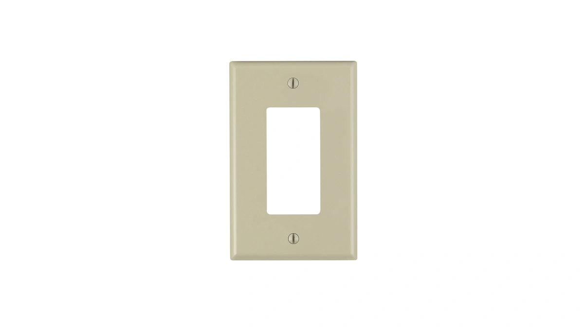 Leviton 1-gang 1-decora Midway Nylon Wallplate 10 Pack, Pj26-im, Ivory