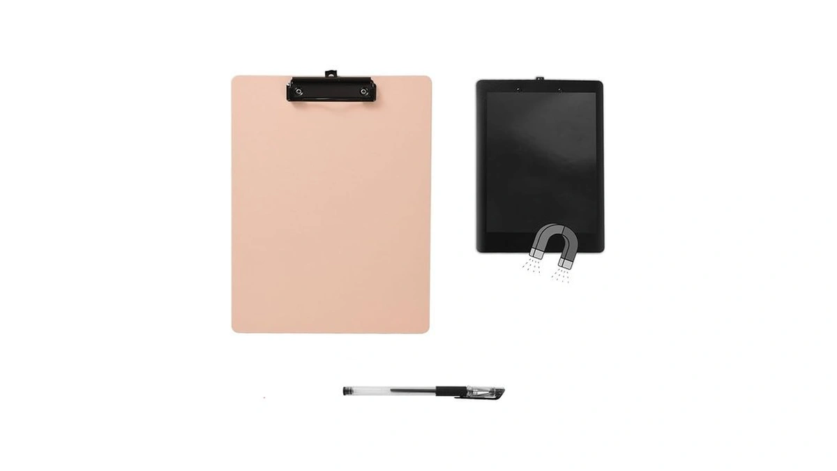 Magnet Clipboard With Pen, 9x12.5 Inch A4 Letter Size, Plastic