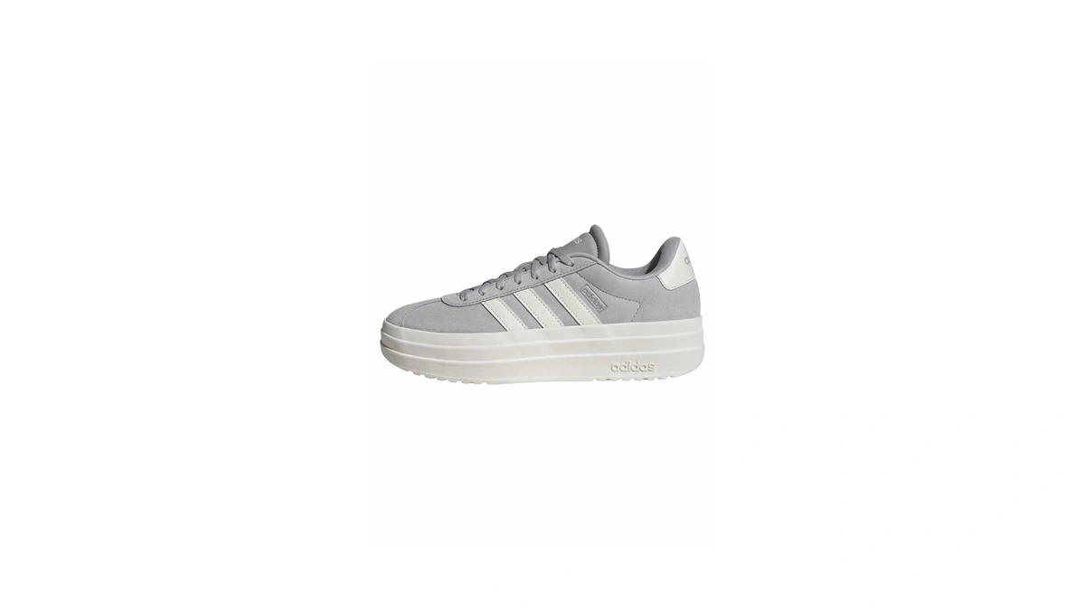Adidas Women's Vl Court Bold Sneaker, Grey/off White/white, 9