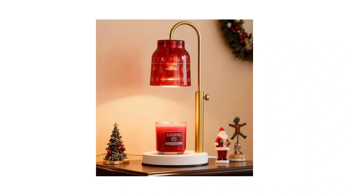 Aikut Christmas Candle Warmer Lamp, With 2 Bulbs,timer & Dimmer,compatible