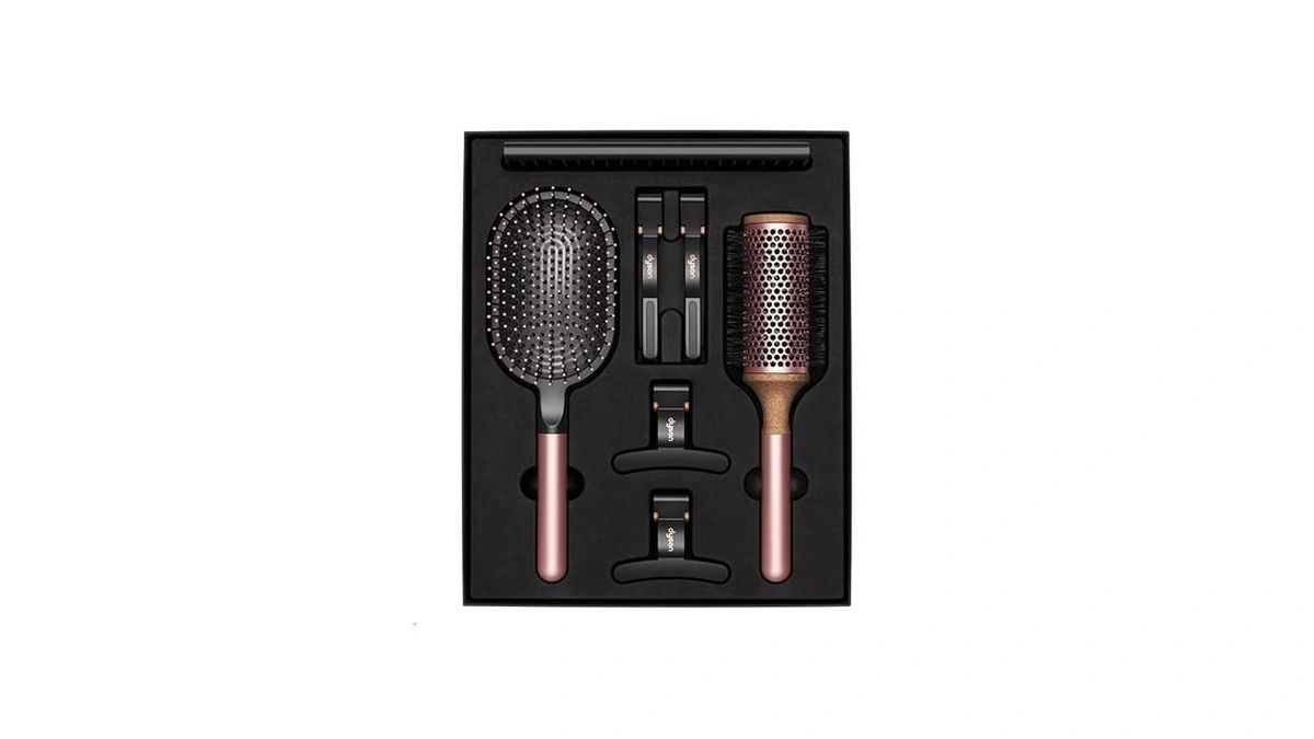 Dyson Styling Gift Set (includes Paddle Brush, 1.8in Vented Barrel