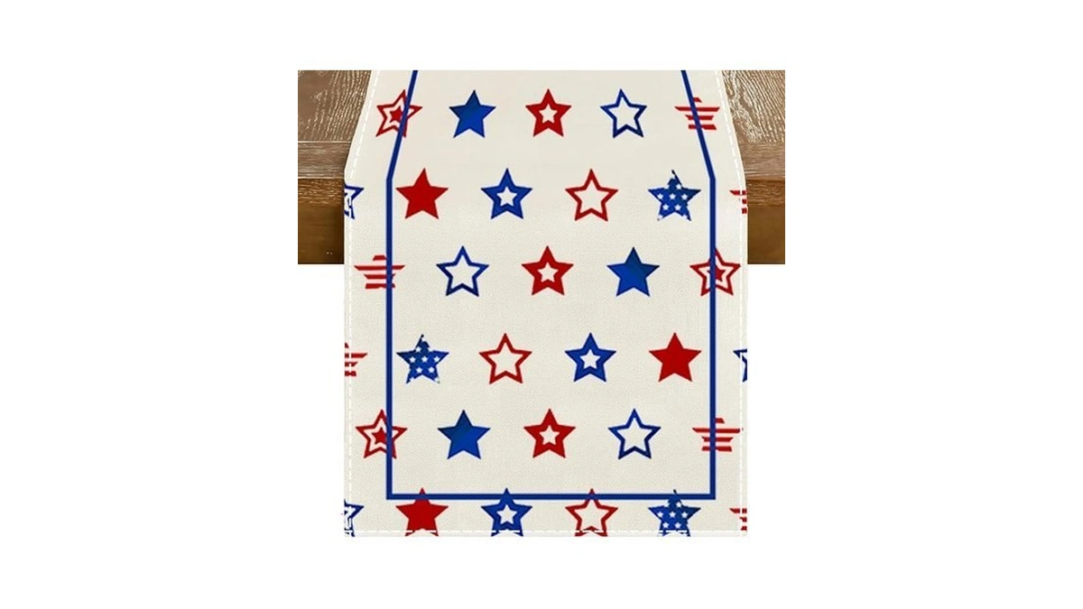 Rabusofa Stars Patriotic Fourth Of July Table Runner,seasonal Memorial Day