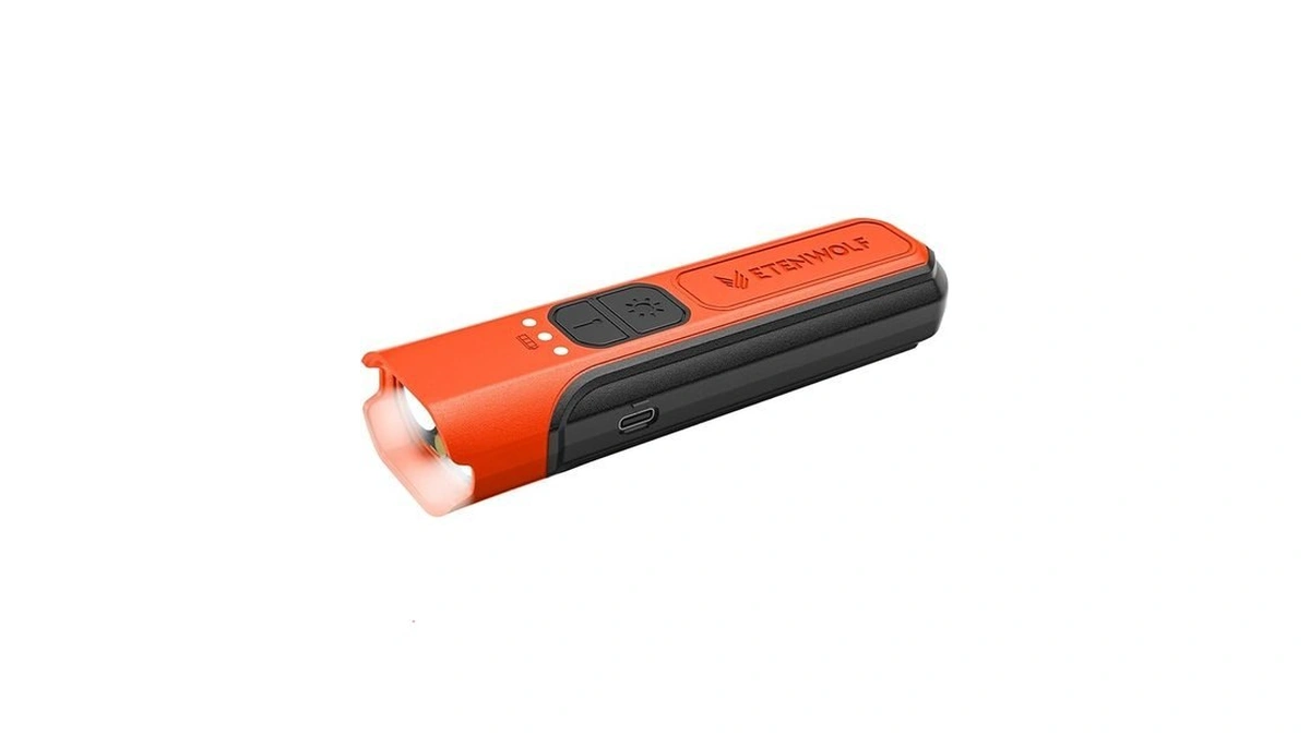 Etenwolf L2 Rechargeable Flashlight Usb-c,6 Light Modes,flat Flashlight With Red