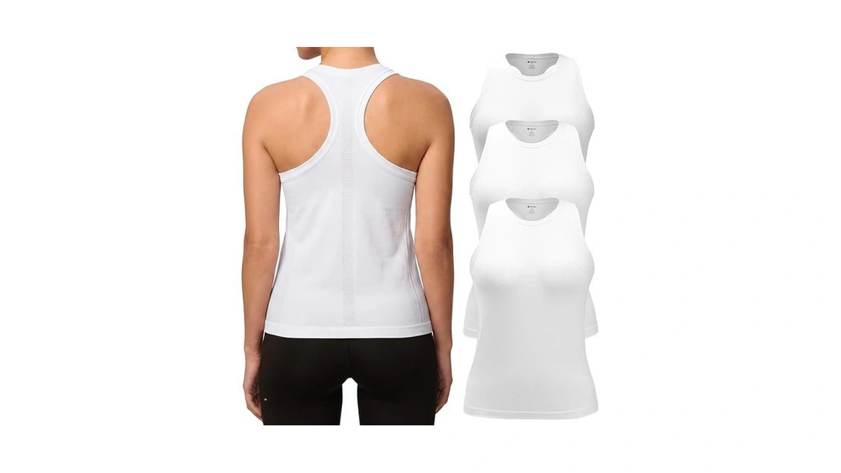 Missclub Sports Tank Tops For Women Breathable Seamless Basic Mesh