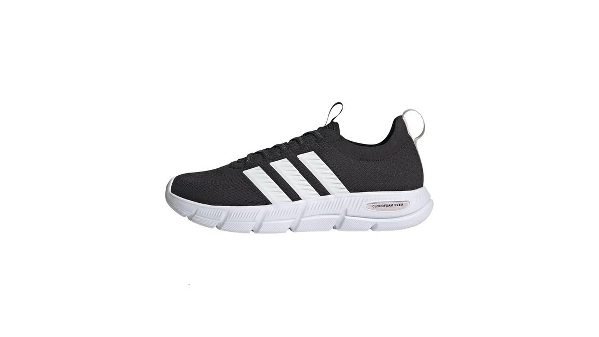 Adidas Women's Cloudfoam Flex - Slounge, Black/white/almost Pink, 7