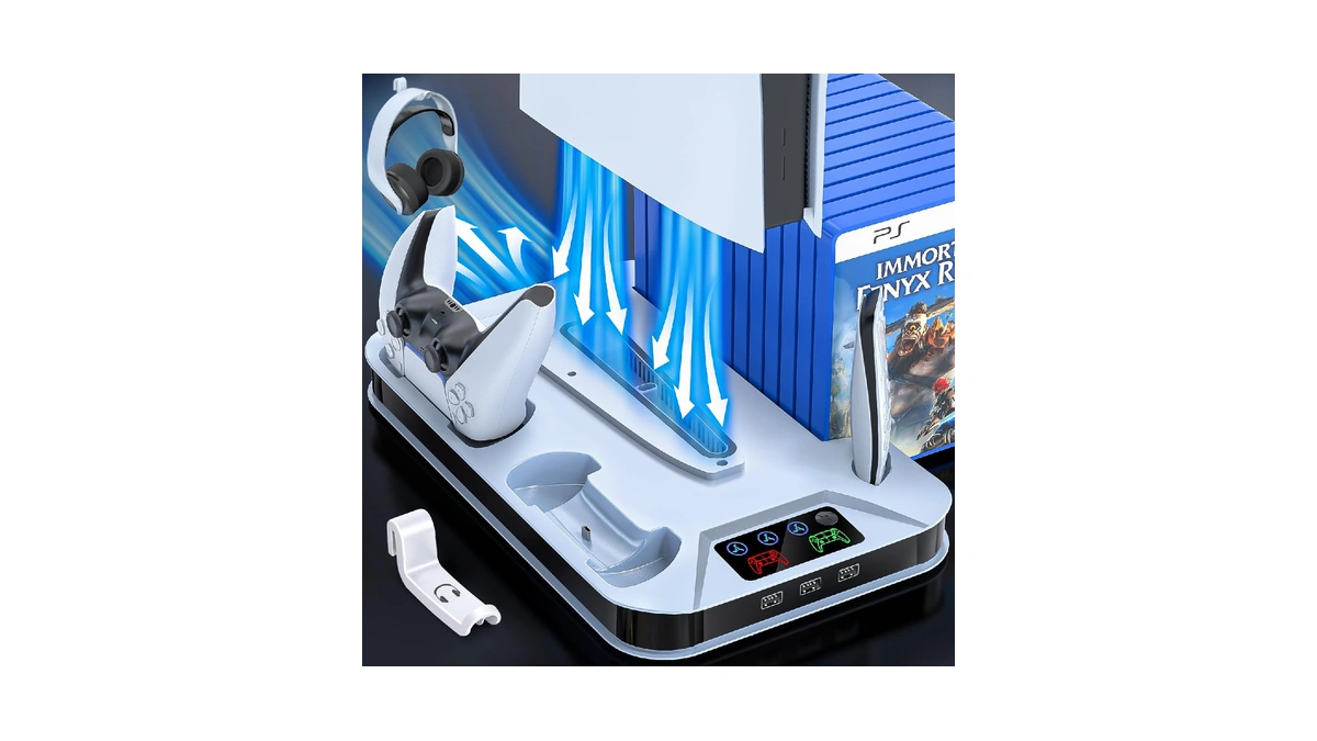 Ps5 / Ps5 Slim Cooling Station With Controller Charging Station