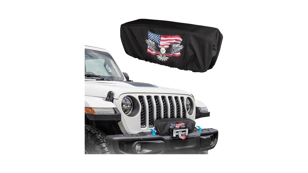 Winch Cover,heavy Duty Uv-resistant Waterproof & Dust-proof Cover For 8500-17500