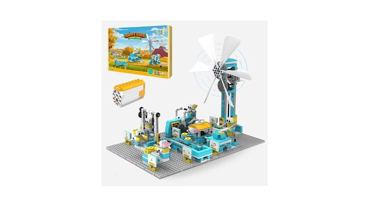 Makerzoid Stem Robot Toys Building Kits, Happy Farm Building Toys