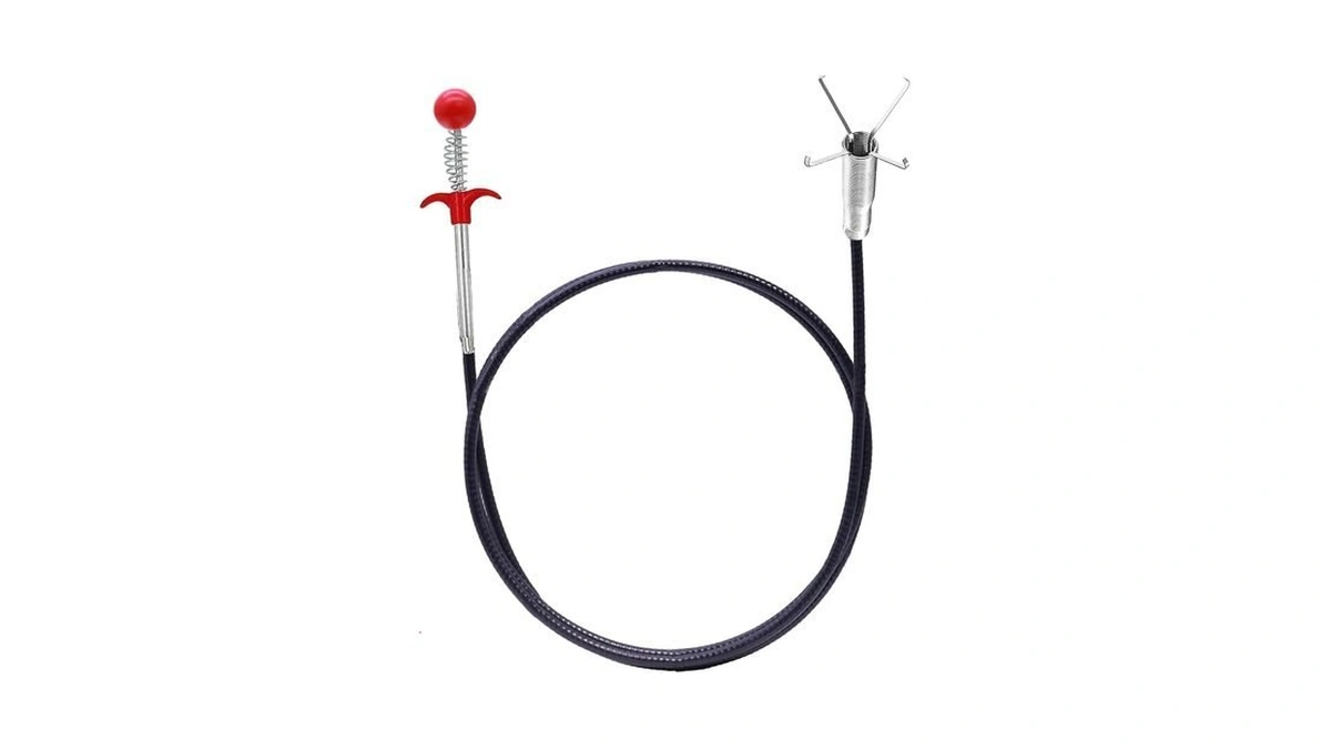 Shuoguo Drain Snake, 61 Inch Plumbing Snake，sink Snake Drain Clog