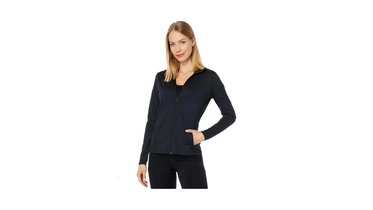 Under Armour Womens Motion Jacket, Black (001)/jet Gray, X-large