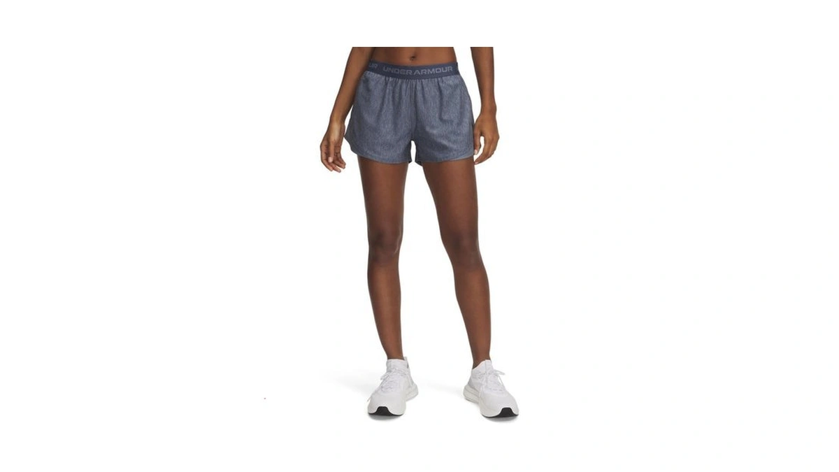 Under Armour Women's Tech Play Up Twist Shorts, (044) Downpour