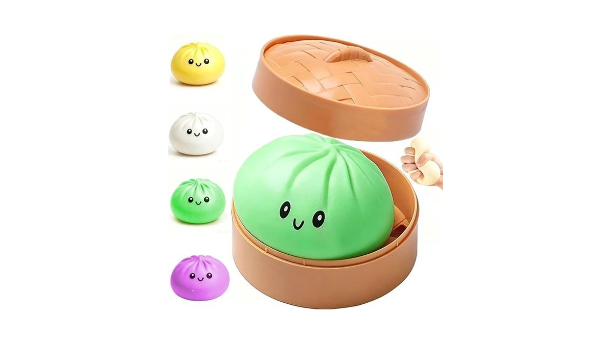 Dumpling Squeeze – Soft Tpr Squeeze, Slow Rising Stress Relieving