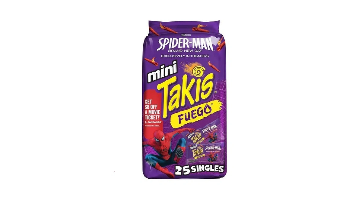 Takis Fuego Mini 25 Pc / 1.23 Oz Bite Size