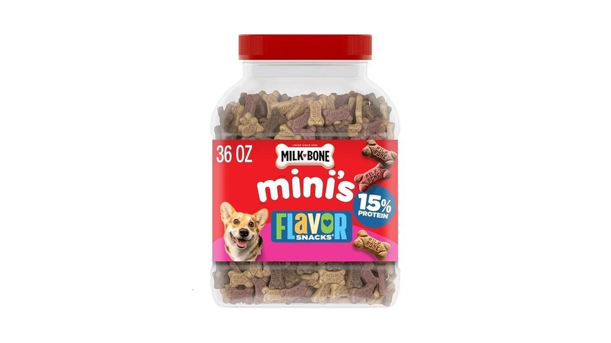 Milk-bone Flavor Snacks Mini’s Dog Biscuits, Flavored Crunchy Dog Treats,