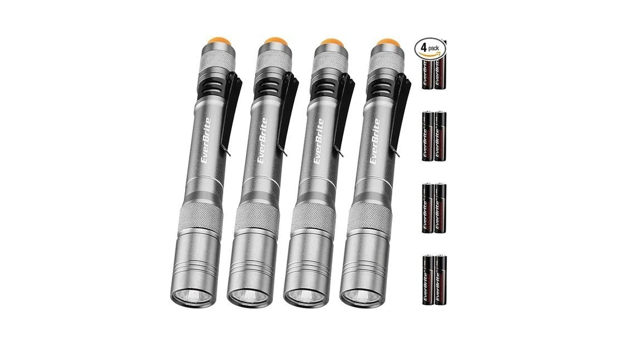 Everbrite Pen Light, 100lm Pocket Flashlights, Aluminum Led Pen Flashlights