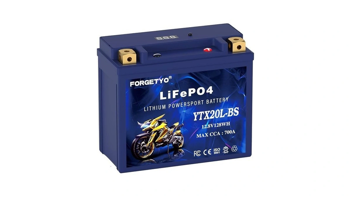 Lithium Ytx20l-bs, 700a Lifepo4 Motorcycle Battery, 12v 10ah Atv, Utv,