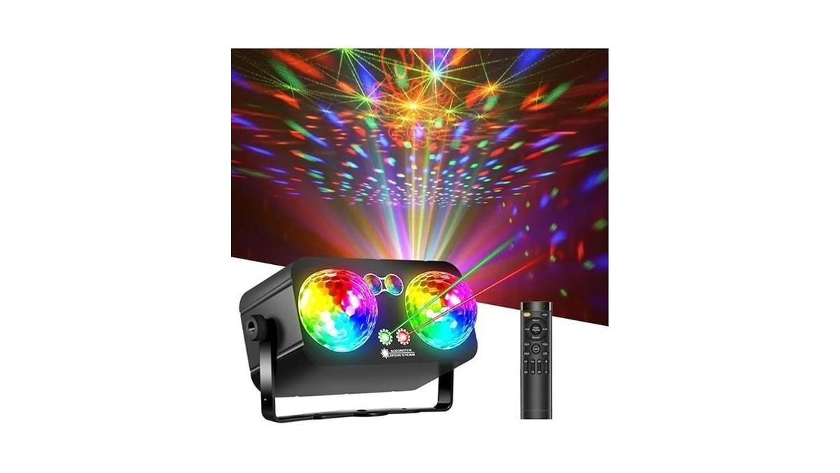 Megaboon Dj Party Disco Ball Light，sound Activated 4 In 1
