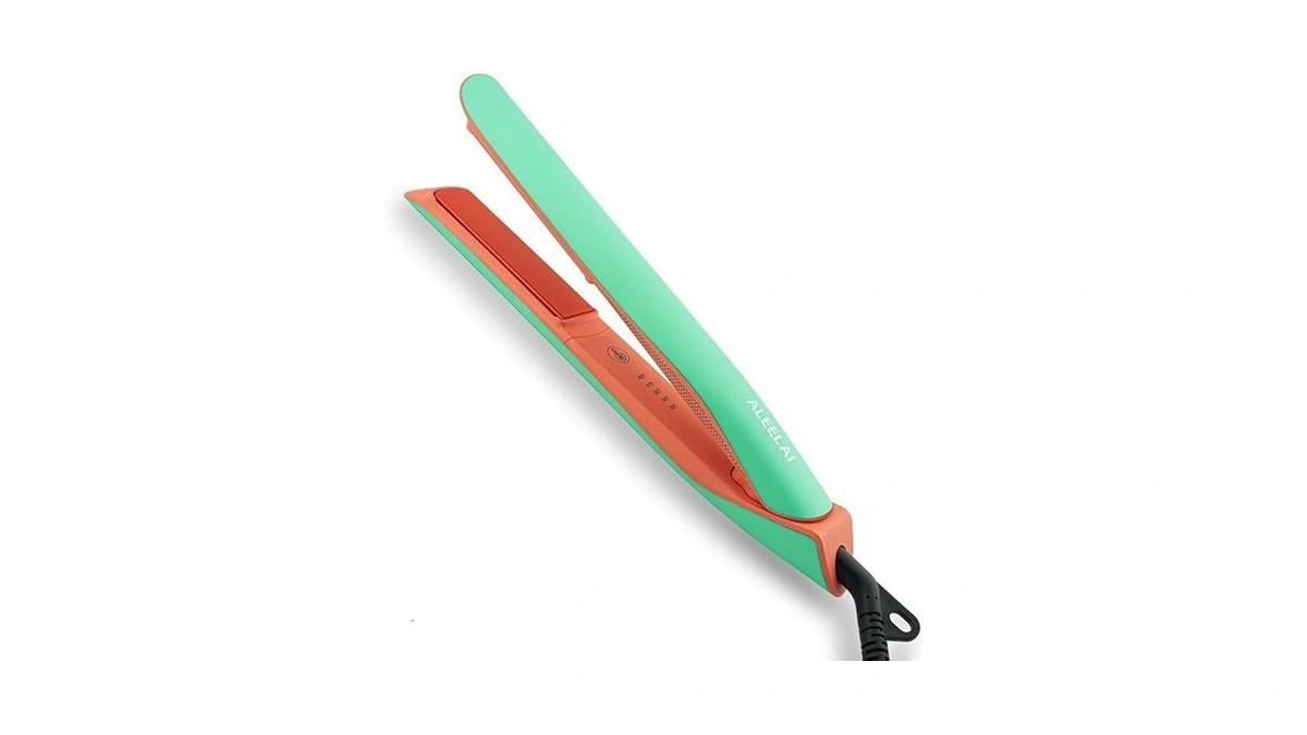 Aleelai Flat Iron Hair Straightener And Curler, 2-in-1 Ceramic Styling