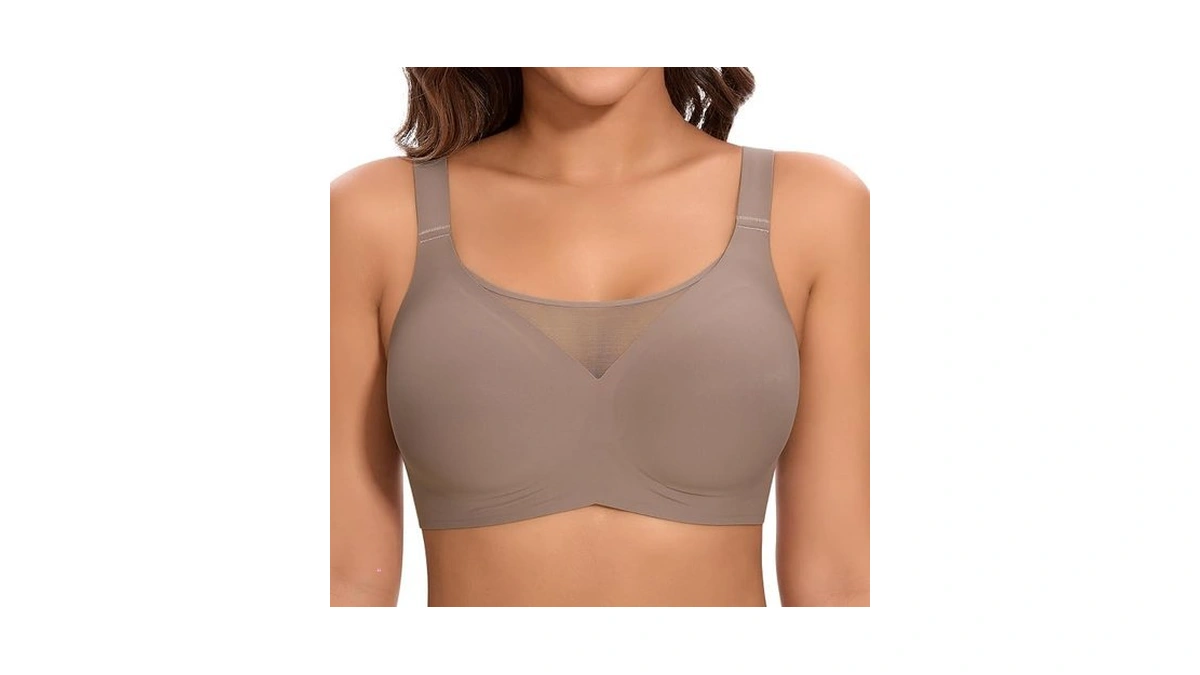 Documo Seamless Bras For Women Wireless T Shirt Bra Full