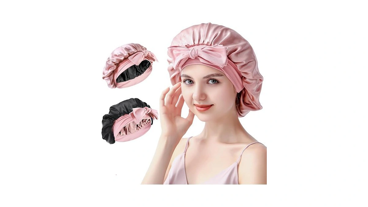Silmana Silk Bonnet For Sleeping Women, 22 Momme 100% Mulberry