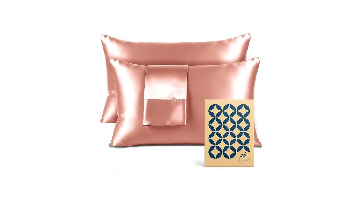 Satin Pillowcase 2 Pack - Queen Size (20"x30", Blush Pink)