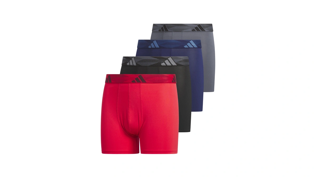 Adidas Boys Performance Microfiber Boxer Briefs (4-pack Or 3-pack) Kids