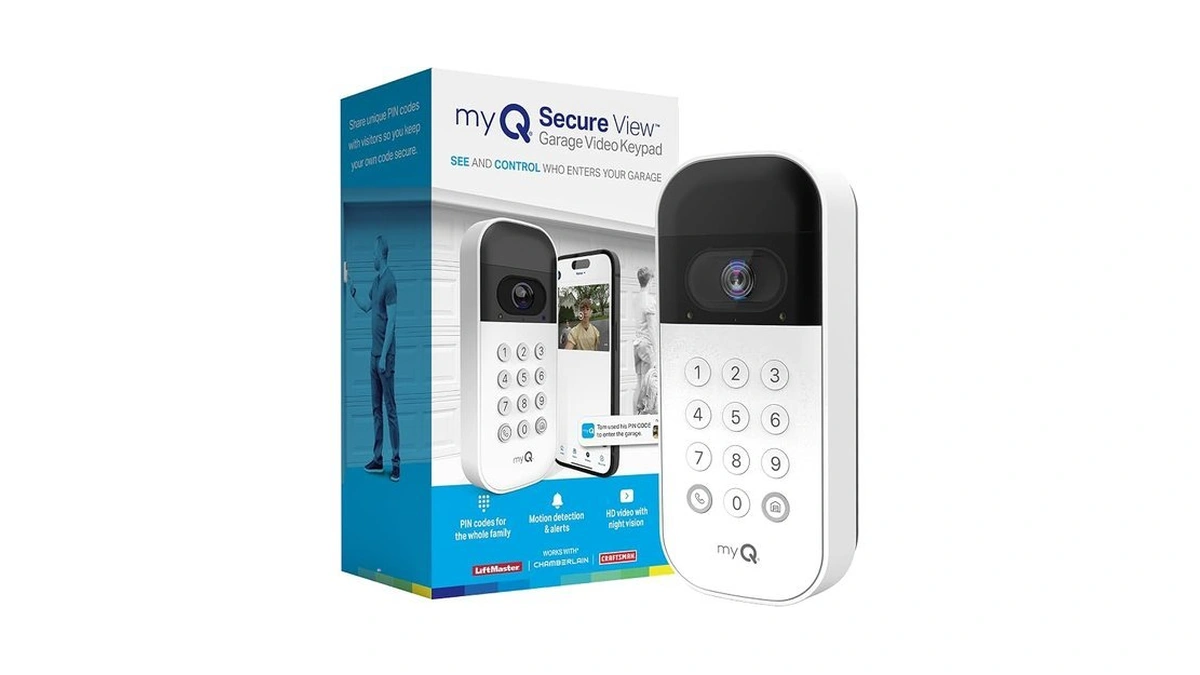 Myq Smart Garage Door Video Keypad With Wide-angle Camera,customizable Pin