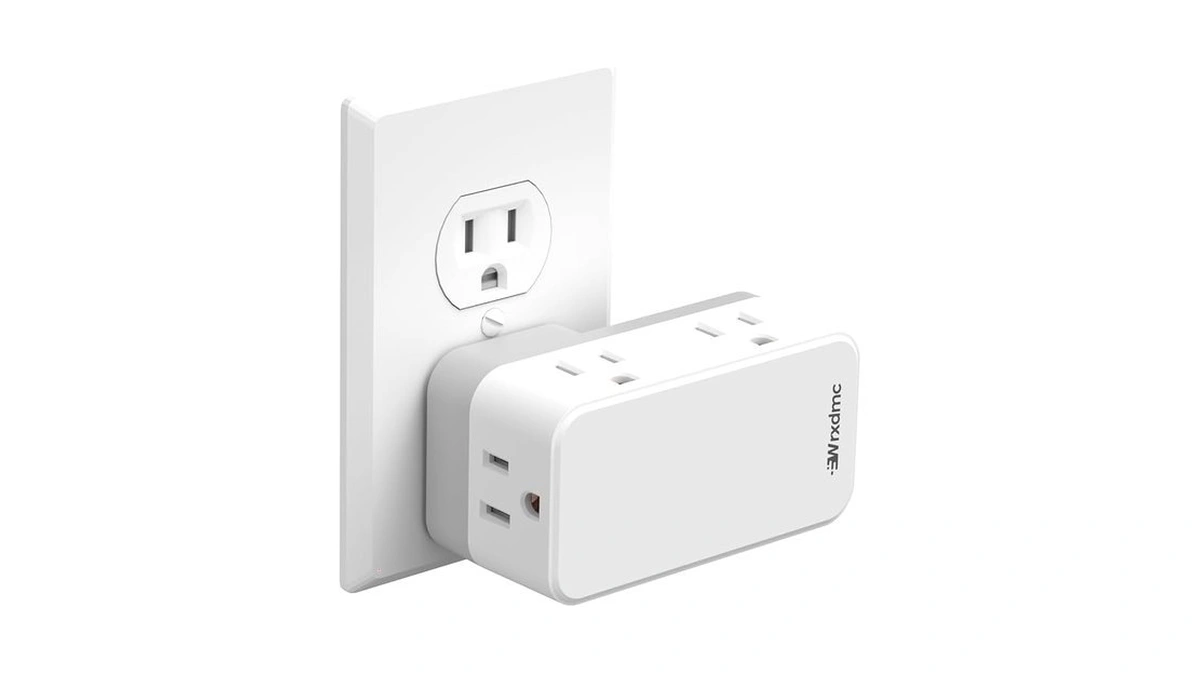 Multi Plug Outlet Adapter,wrxdmc Outlet Extender With 360° Rotating Plug,