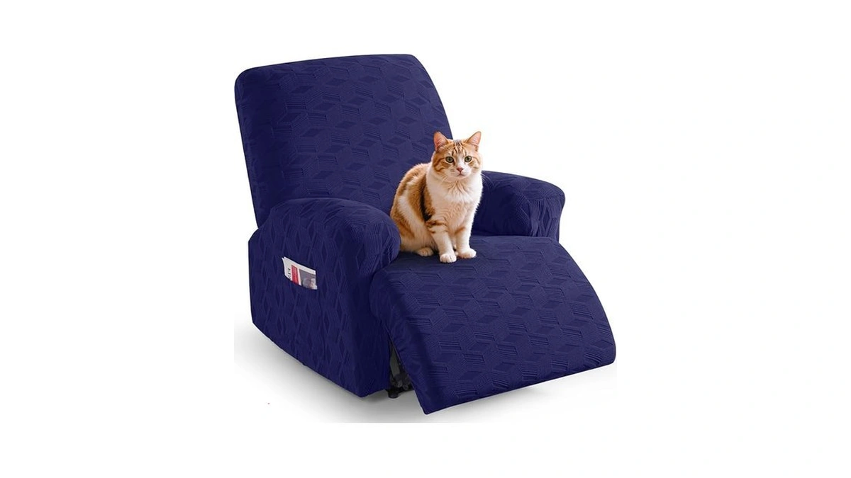 Taococo Recliner Cover 3 Pieces Recliner Chair Covers, Stretch Jacquard