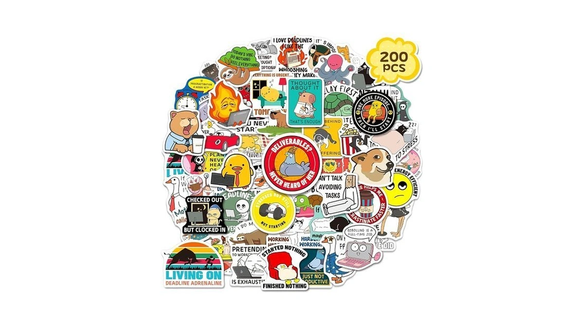 Zheyistep 200pcs Funny Procrastination Stickers For Adults