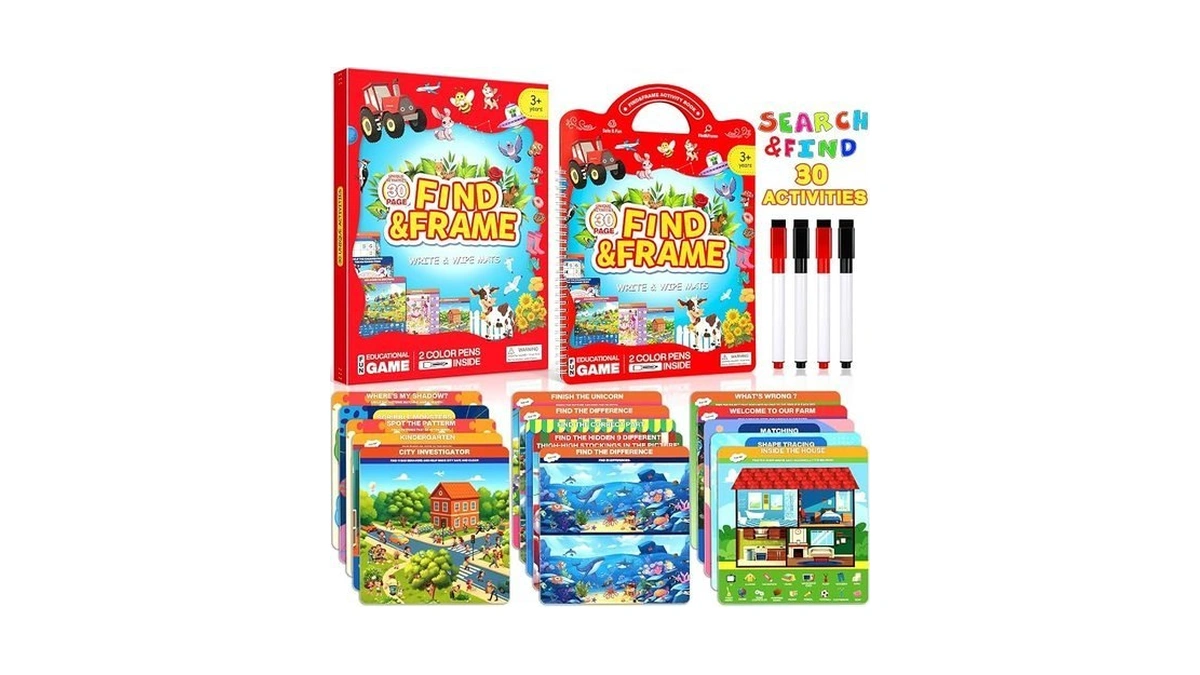 Search And Find Activity Book For Kids Ages 3-5, Preschool