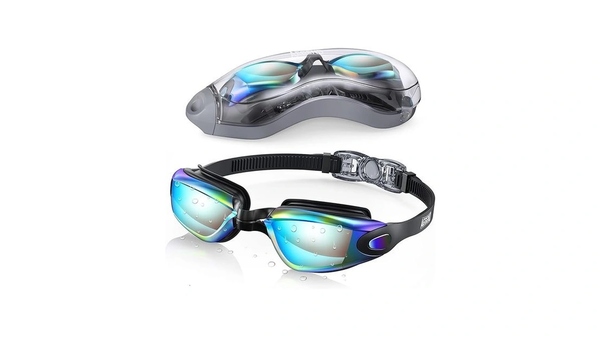 Aegend Swim Goggles, Swimming Goggles No Leaking Full Protection Adult