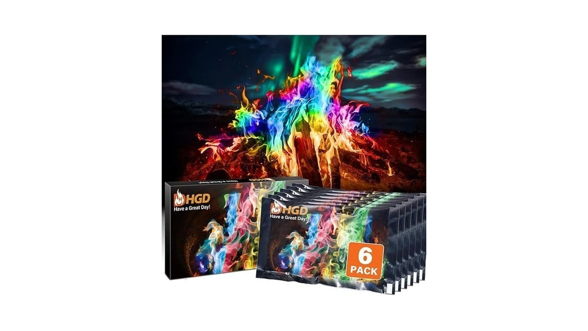 Hgd (6 Pack) Magic Campfire Fire Color Changing Packets For