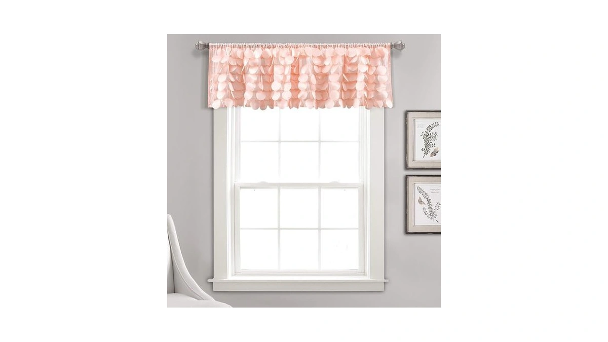 Lush Decor Lush Décor, 14” X 70”, Blush Gigi Valance