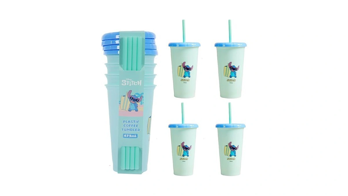 Miniso Disney Lilo & Stitch 16oz Iced Coffee Cups With