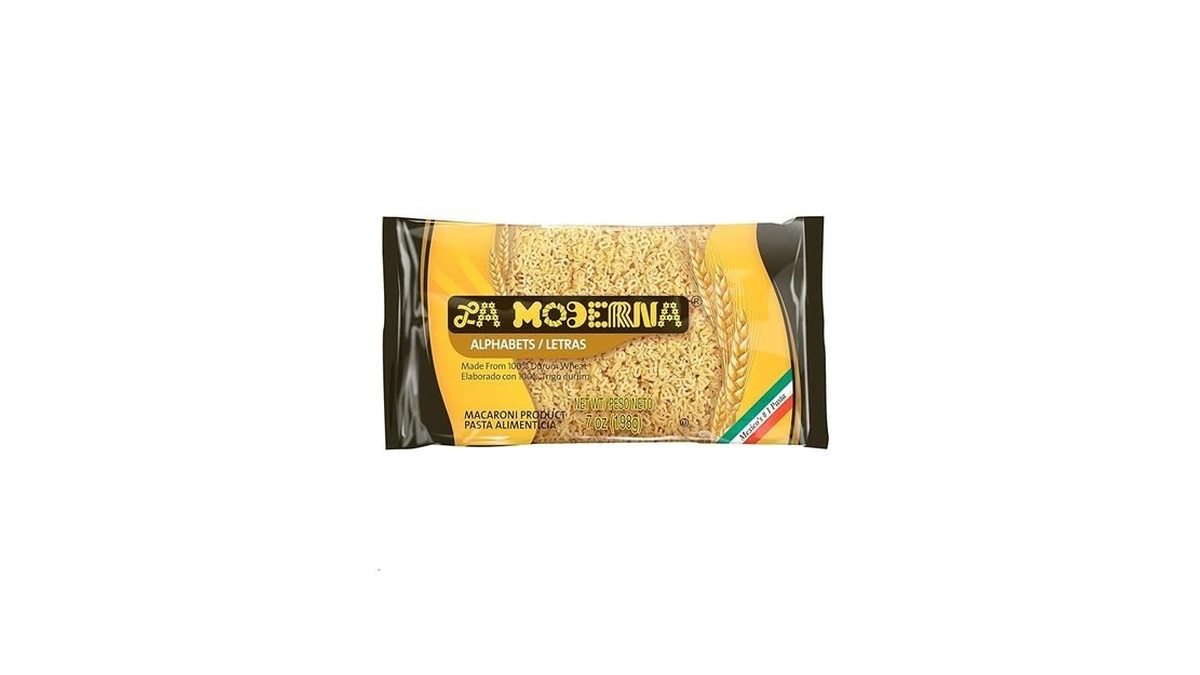 La Moderna, Alphabet Letras Pasta, 7 Oz (pack Of 1)