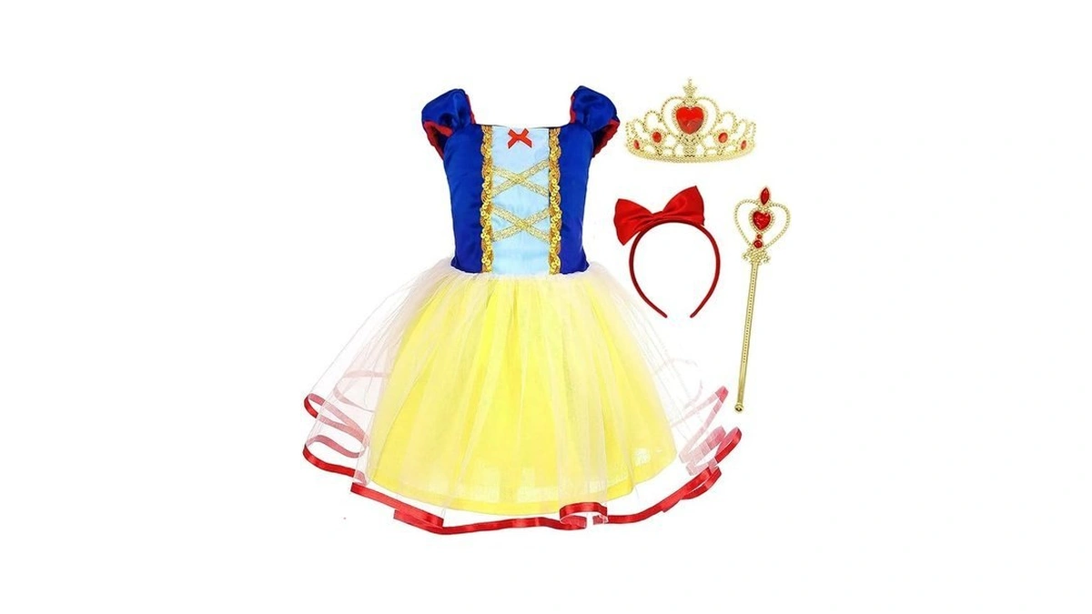 Cotrio Baby Girls Princess Costume Toddler Birthday Outfit Fancy Dress