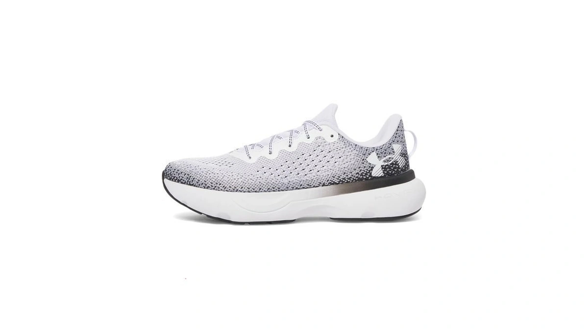 Under Armour Men's Infinite, (109) White/black/white, 11, Us