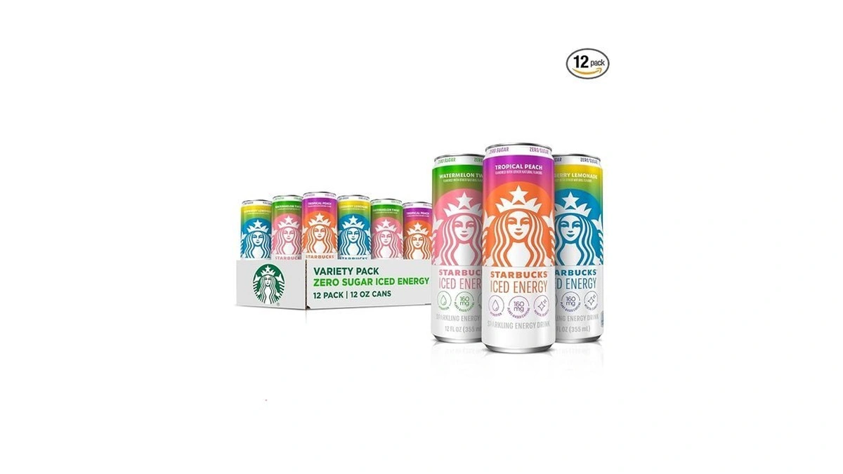 Starbucks Iced Energy Drink, 3 Flavor Variety Pack (tropical Peach,