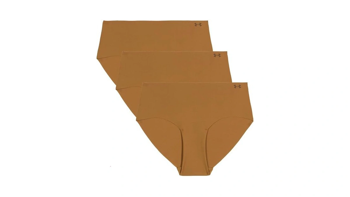 Under Armour Women's 3-pack Pure Stretch No Show Hipster Underwear,
