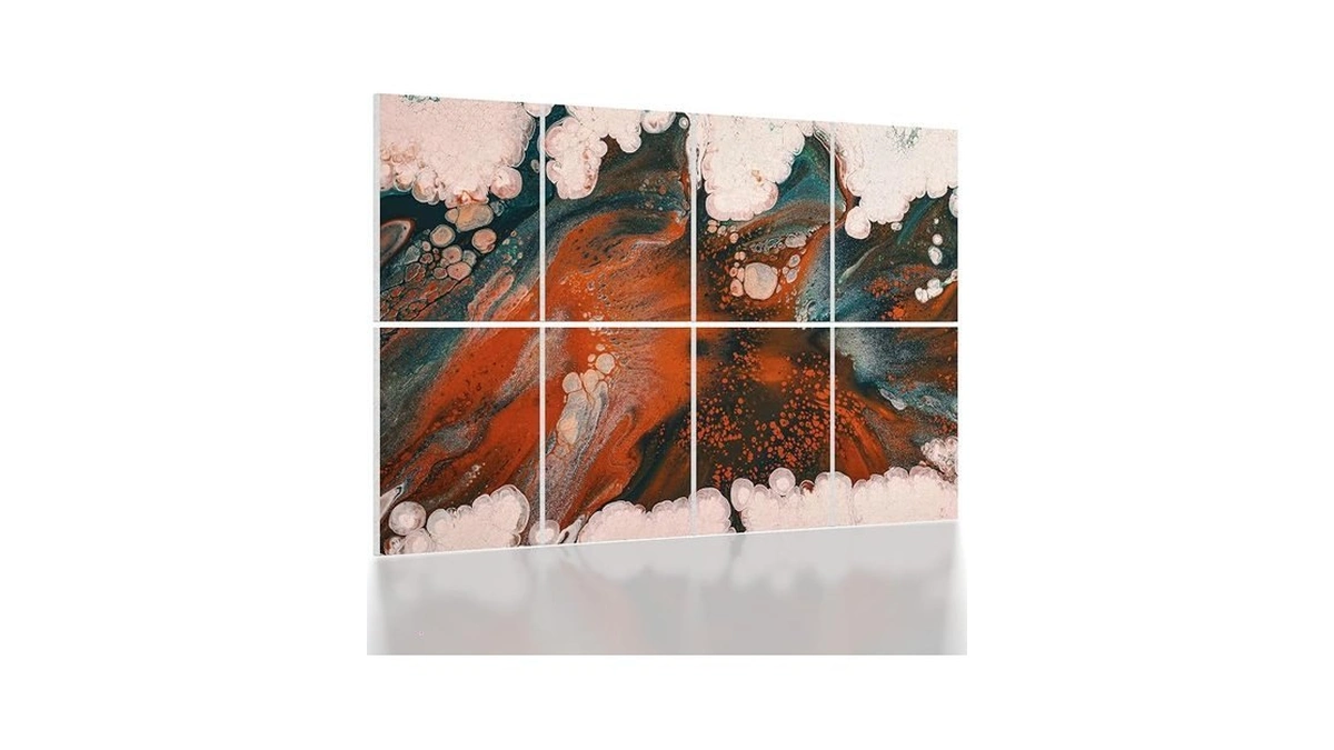 Umiacoustics 8 Pcs 0.7inch Thick Art Acoustic Panels, Total 47.2”
