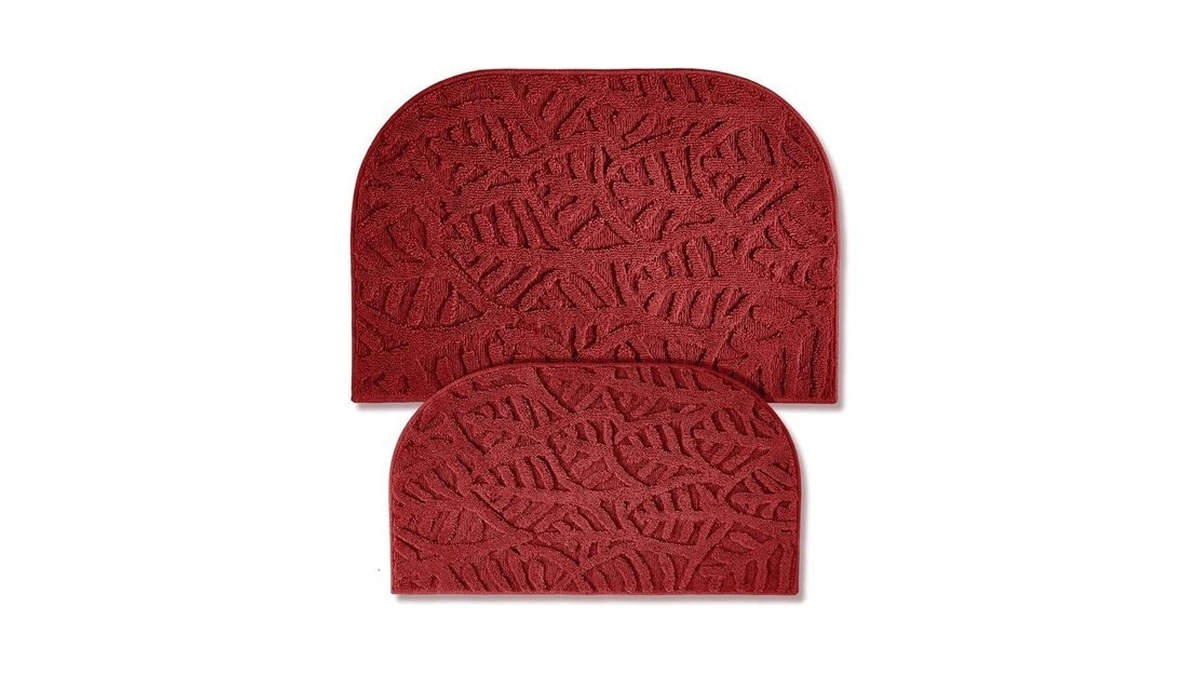 Tinideya 2 Sets Red Kitchen Rugs And Mats, 36''x24'' And