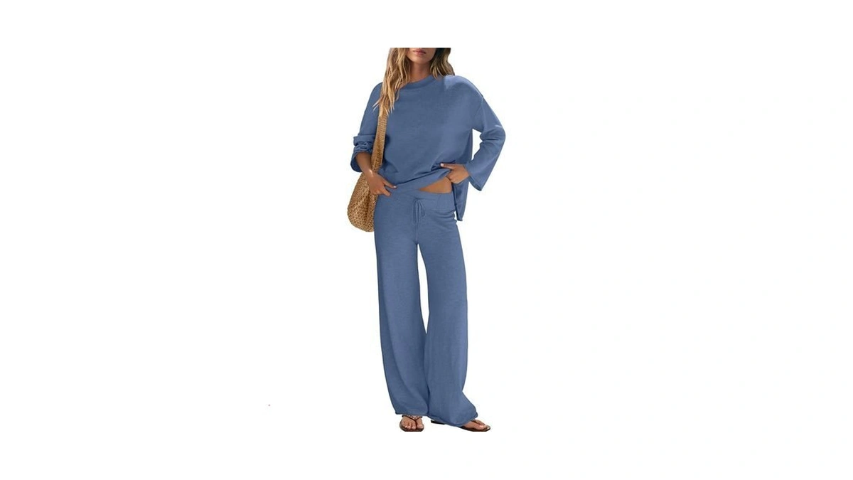 Yanekop Womens Matching Lounge Sets 2 Piece Outfits Sweater Set