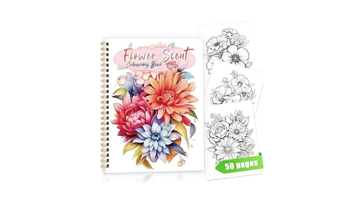 Tlenpo Adult Coloring Book For Women, Spiral Bound Alcohol Markers