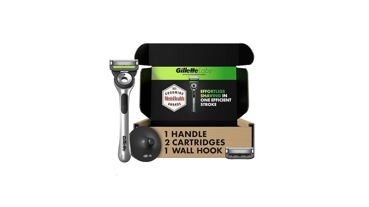 Gillette Labs Men's Razor Set, 1 Shower Hook, 1 Handle,