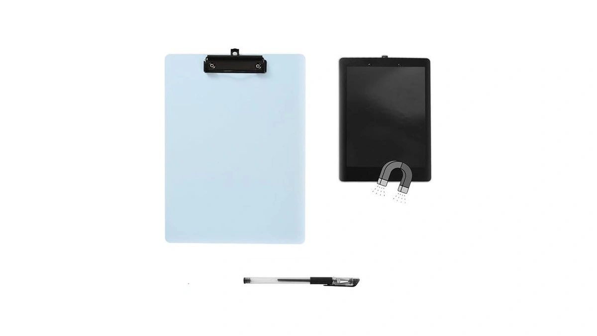 Magnet Clipboard With Pen, 9x12.5 Inch A4 Letter Size, Plastic